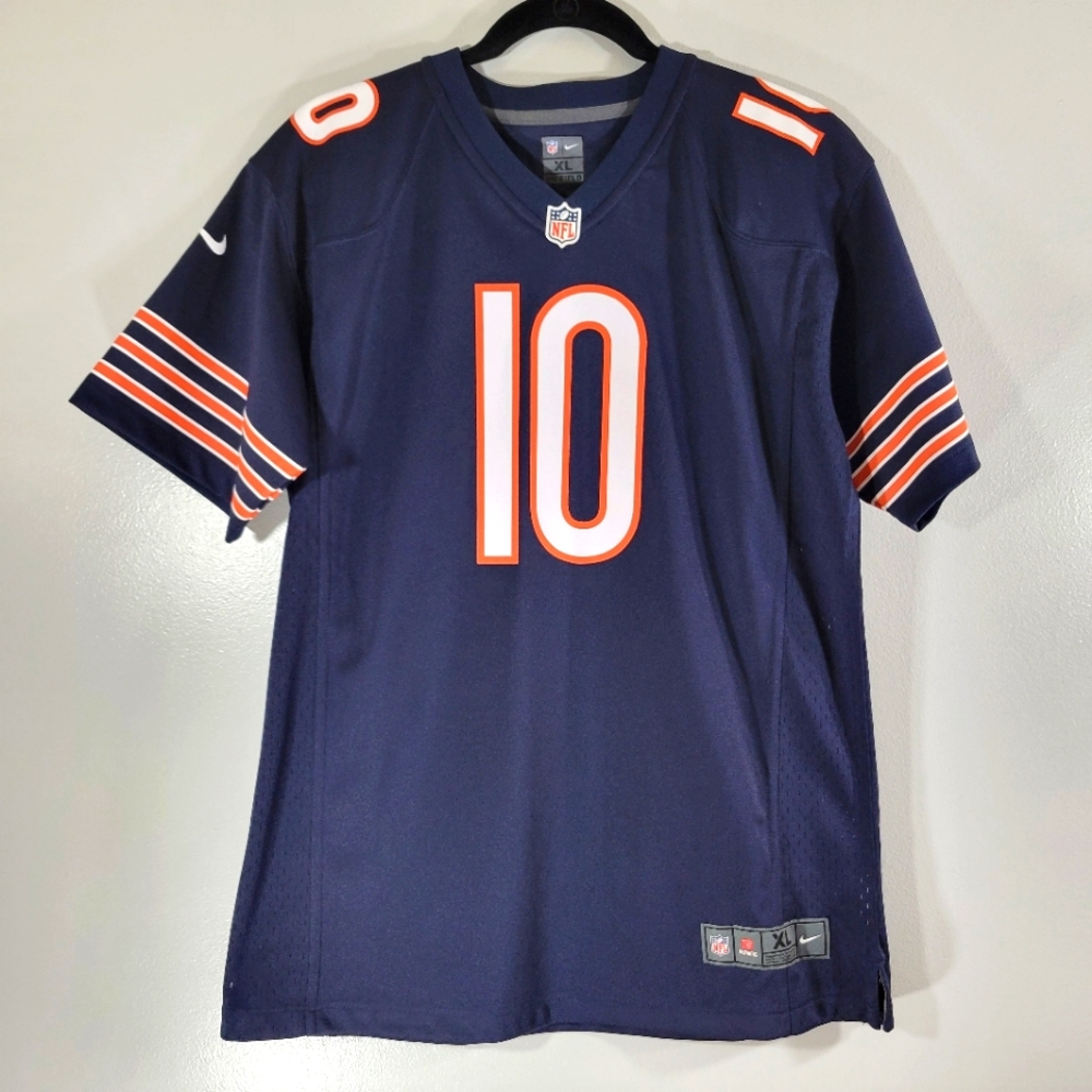 NIKE NFL Chicago Bears Mitch Trubisky youth vinyl print official football jersey